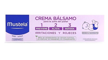 Mustela Vitamin Barrier Cream 1-2-3 50 ml (Pişik Kremi)