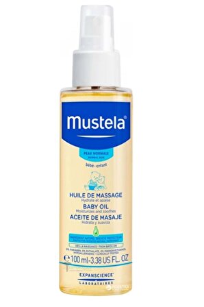 Mustela Baby Massage Oil 100 ml - Nemlendirici ve Rahatlatıcı Bebek Yağı