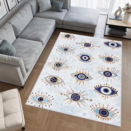 Dijital Baskı Yıkanabilir Kaymaz Taban Salon Halısı Ve Yolluk RVG0407