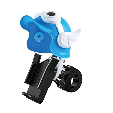 Pazariz Telefon Tutucu Bisiklet Gidonlu Motosiklet Yağmur Geçirmez 4.7- 7.2 inç Uyumlu Mavi