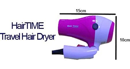Hairtime 3510 taşınabilir  katlanabilir otel tipi Seyahat tipi saç kurutma makinesi