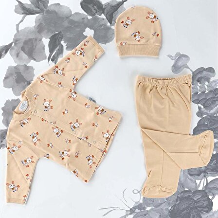 Sebi Bebe Tavşan Desenli Pijama Takımı 2266