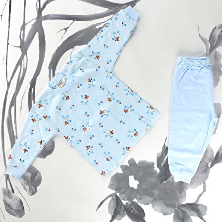 Sebi Bebe Tavşan Desenli Pijama Takımı 2419