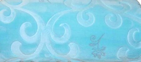 Merinos Halı Pırıltı Çift Kişilik Emboss Battaniye Açık Mavi 220 x 240 cm
