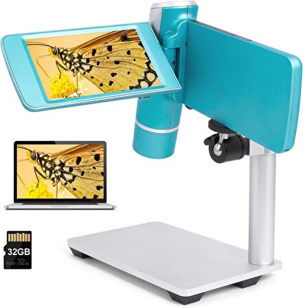 Andonstar AD203 Elde Taşınabilir Cep Dijital Mikroskop Mavi