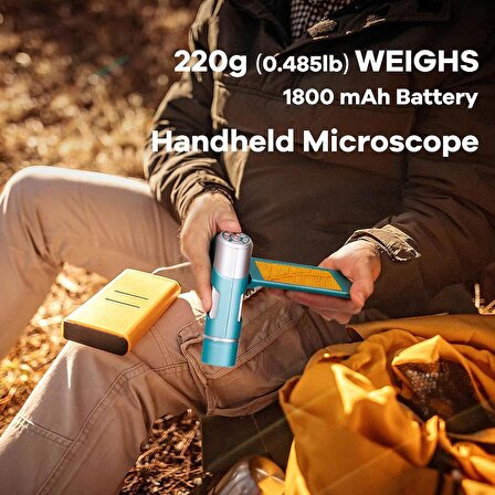 Andonstar AD203 Elde Taşınabilir Cep Dijital Mikroskop Mavi