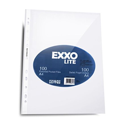 Exxo Lite Poşet Dosya 100 lü 10 Paket