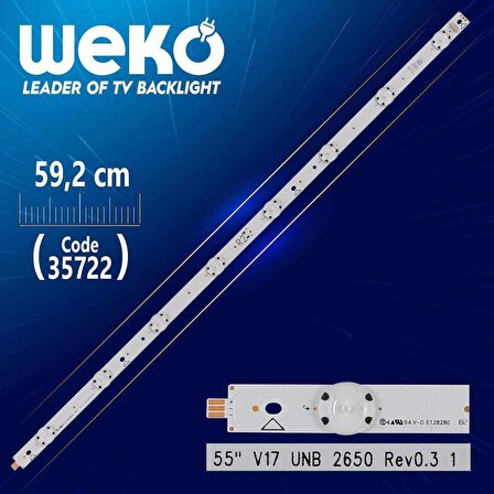 55 V17 UNB 2650 REV0.3 1 - R2 TYPE - 59.2 CM 8 LEDLİ - (WK-1193)