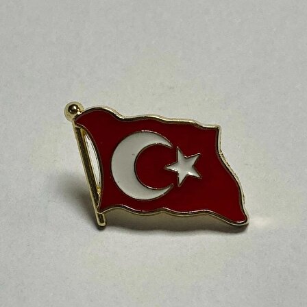 Dalgalı Türk Bayrağı Rozeti