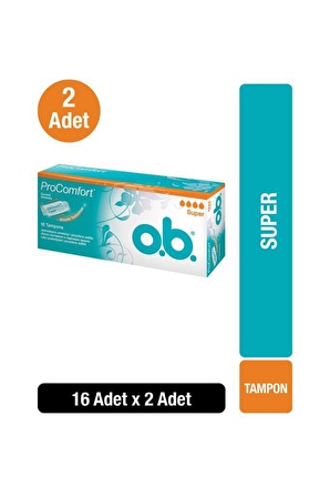 O.B Tampon Süper 16'lı x2