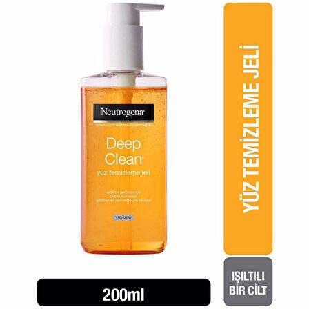 Neutrogena Deep Clean Temizleyici Yağsız Yüz Temizleme Jeli 200 ml 