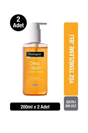 Neutrogena Deep Clean Yüz Temizleme Jeli 200 ml x2