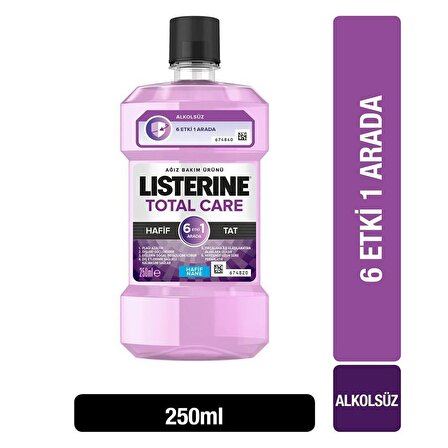 Listerine Total Care 6 Etki 1 Arada Hafif Nane Aromalı Alkolsüz Ağız Çalkalama