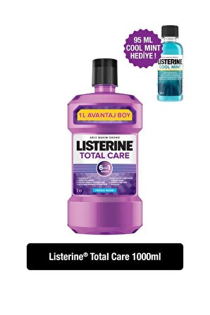 Listerine  Total Care 1000 ml + Cool Mint 95 ml Ağız Bakım Suyu