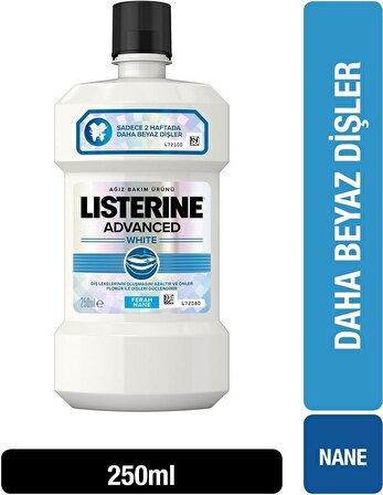 Listerine Advanced White  Hafif  Tat 250 Ml Ağız Suyu