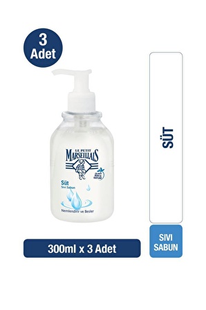 Le Petit Marseillais Sıvı Sabun Süt 300 ml x3