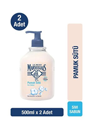 Le Petit Marseillais Pamuk Sütü Sıvı Sabun 500 Ml X 2 Adet