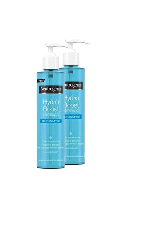 Neutrogena Hydro Boost Hassas Cilt için Temizleyici Hyaluronik Asit Yüz Temizleme Jeli 2x200 ml 