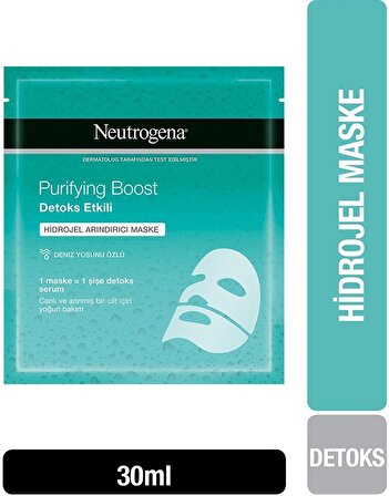 Neutrogena Hidrojel Arındırıcı Maske 30ml Purifying Boost Detoks Etkili