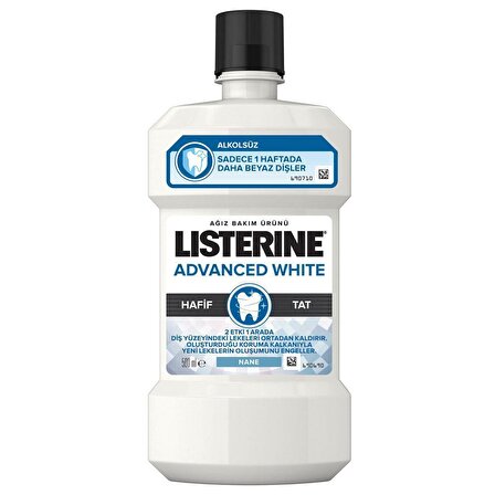 Listerine Advanced White Hafif Tat 500 ML