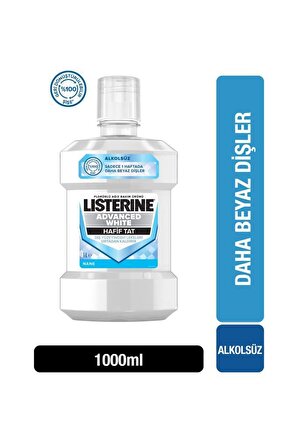 Listerine Advanced White Hafif Tat 1000 Ml