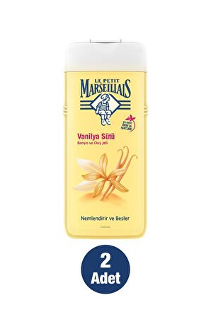 Le Petit Marseillais Vanilya Sütü Aromalı Nemlendirici Tüm Ciltler İçin Kalıcı Kokulu Duş Jeli 2 x 650 ml