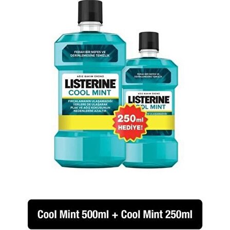 Listerine Ağız Bakım Suyu 500 + 250 ml