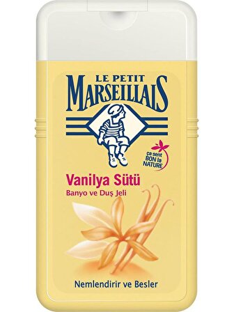 Le Petit Marseillais Vanilya Sütü Aromalı Nemlendirici Tüm Ciltler İçin Kalıcı Kokulu Duş Jeli 250 ml