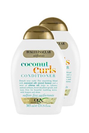 Ogx Coconut Curls Bukleli Saçlar İçin Saç Bakım Kremi 385 ml x 2 Adet