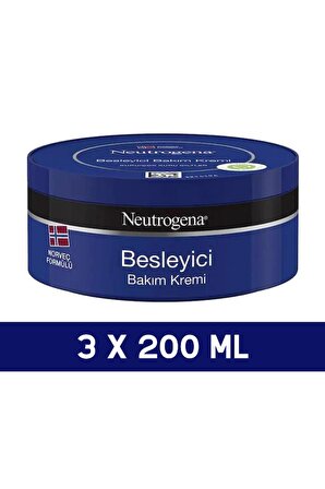 Neutrogena Norveç Formülü Besleyici Bakım Kremi 200 ml 3 Adet