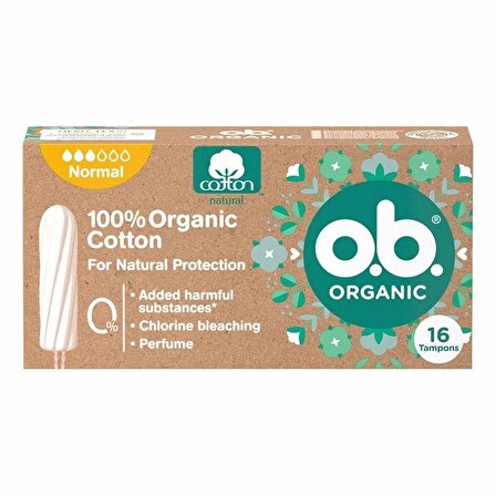 O.B Organic Normal Tampon 16'lı