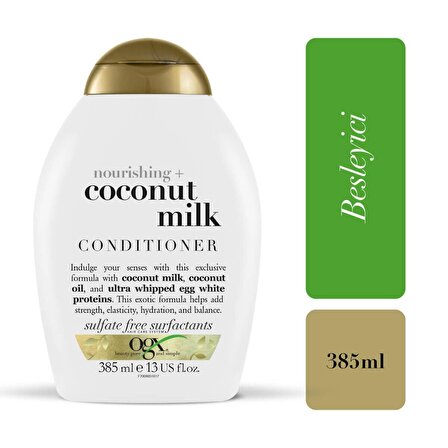 Ogx Coconut Water Nemlendirici Tüm Saç Tipleri İçin Sülfatsız Bakım Yapan Saç Kremi 385 ml