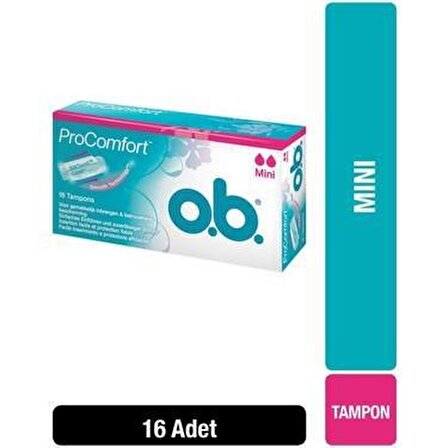 O.B. Pro Comfort Mini Tampon 16 Adet