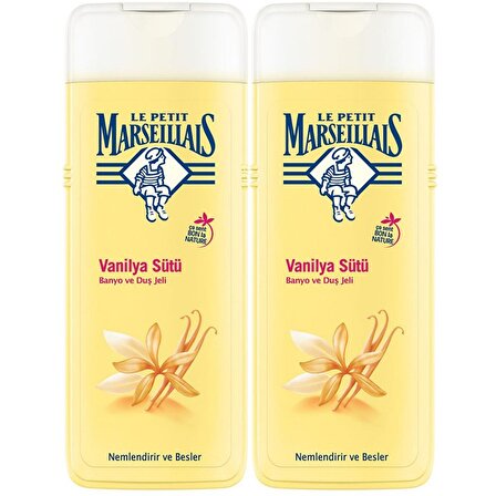 Le Petit Marseillais Vanilya Sütü Aromalı Nemlendirici Tüm Ciltler İçin Kalıcı Kokulu Duş Jeli 2 x 400 ml