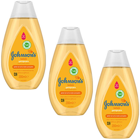 Johnsons Baby Bebek Şampuanı 200 ml 3 ADET