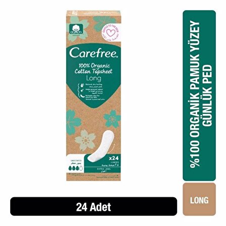 Carefree Organic Cotton 24'lü Günlük Ped