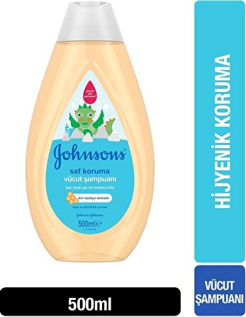 Johnson's Baby Saf Koruma Göz Yakmayan Bal ve Yeşil Çaylı Saç ve Vücut Şampuanı 500 ml