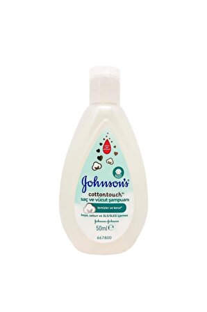 Johnson's Cottontouch Saç ve Vücut Şampuanı 50 ml