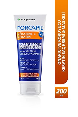 Forcapil® Keratin + Mask – Onarıcı Ve Koruyucu Saç Kremi Ve Saç Maskesi - 200 Ml