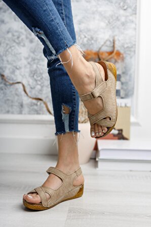 Çapraz Model Vizon Sandalet