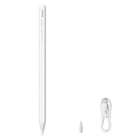 Baseus 130Mah Şarjlı Yedek Uçlu kapasitif Kalem Tablet Kalemi Dokunmatik Kalem iPad Pro İpad 6 7 8 Uyumlu
