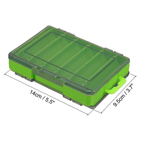 Shufa Lure Box Çift Taraflı LRF Yem Kutusu 85mm - Yeşil