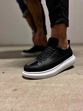 Knack Sneakers Ayakkabı 813 Siyah (Beyaz Taban)