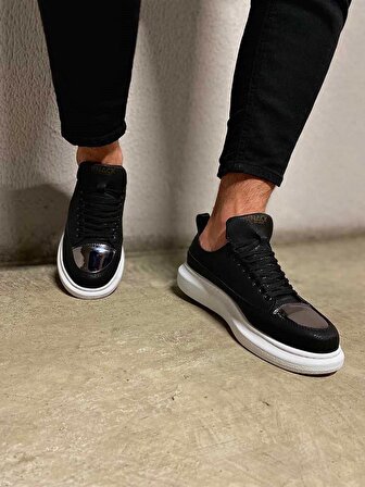 Knack Sneakers Ayakkabı 813 Siyah (Beyaz Taban)