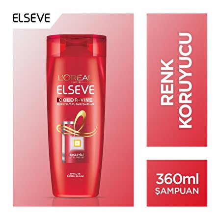 L'Oréal Paris Elseve Color-Vive Boyalı Saçlar İçin Renk Koruyucu Şampuan 360 ml