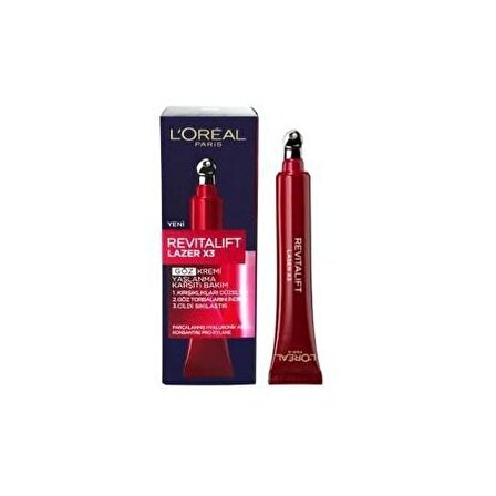 L'Oréal Paris Revitalift Laser X3 Göz Yaşlanma Karşıtı Bakım 15 Ml