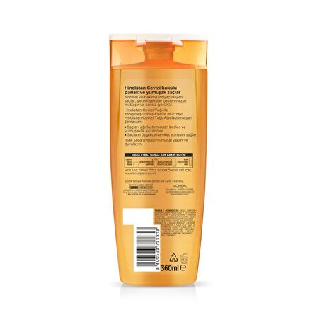 L'Oréal Paris Elseve Mucizevi Yağ Tüm Saçlar İçin Canlandırıcı Hindistan Cevizli Şampuan 360 ml