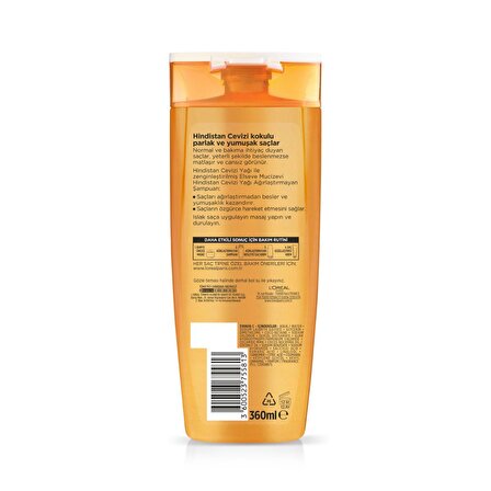 L'Oréal Paris Elseve Mucizevi Yağ Tüm Saçlar İçin Canlandırıcı Hindistan Cevizli Şampuan 360 ml