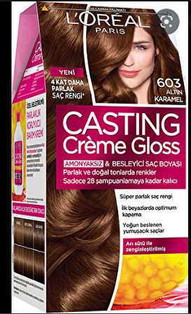 L'Oreal Paris Casting Creme Gloss Saç Boyası 603 Altın Karamel