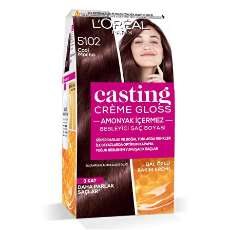Loreal Casting Creme Gloss 5102 Cool Mocha Saç Boyası